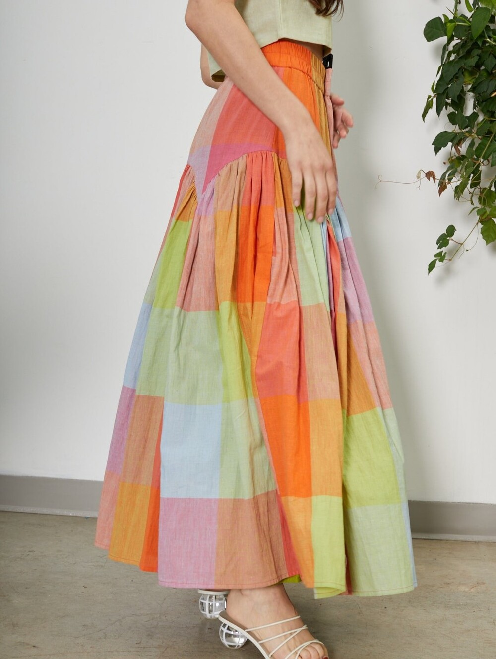 Rujuta Sheth Leila Skirt In Jupiter Chex